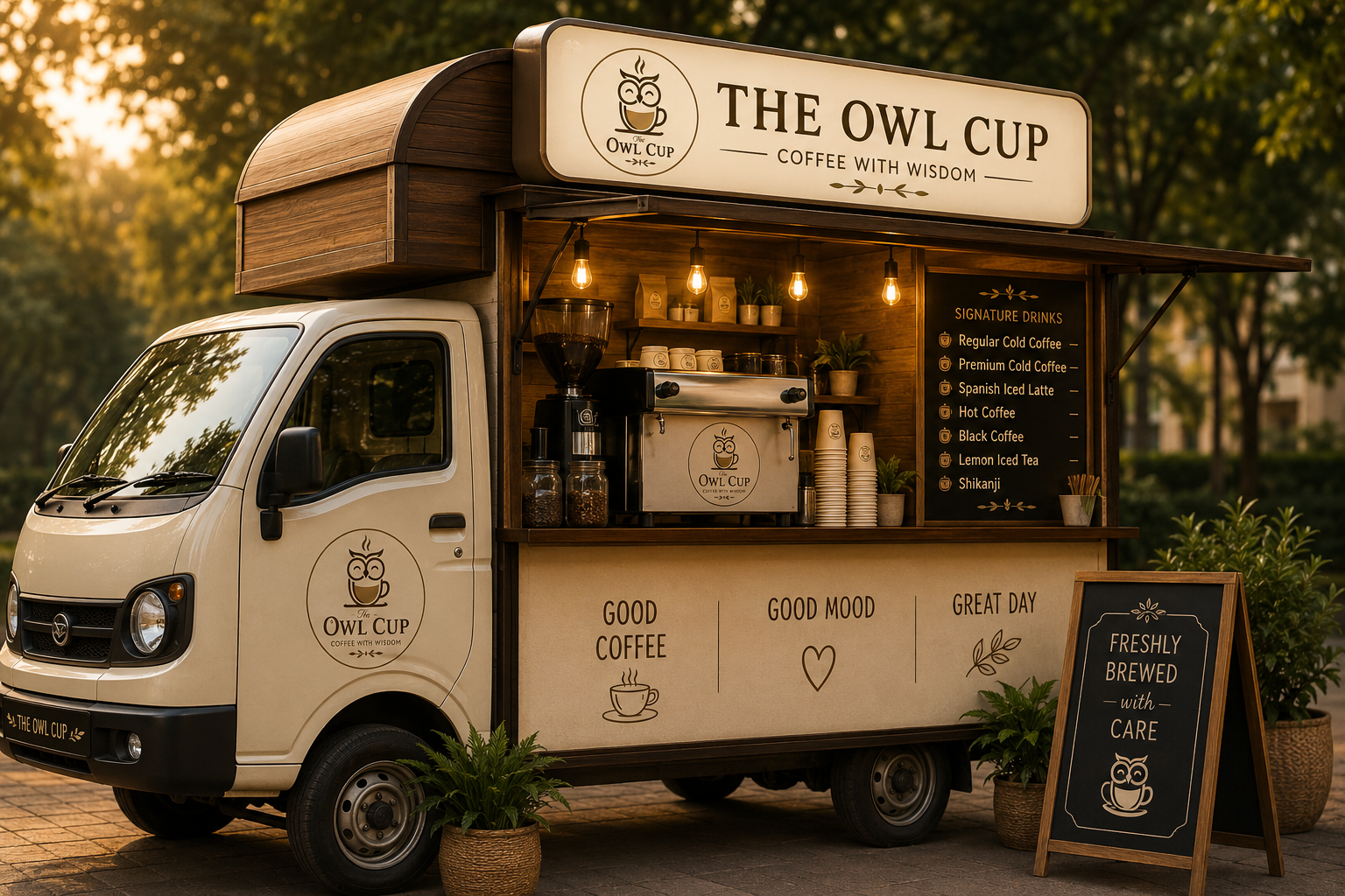 The Owl Cup Coffee Cart